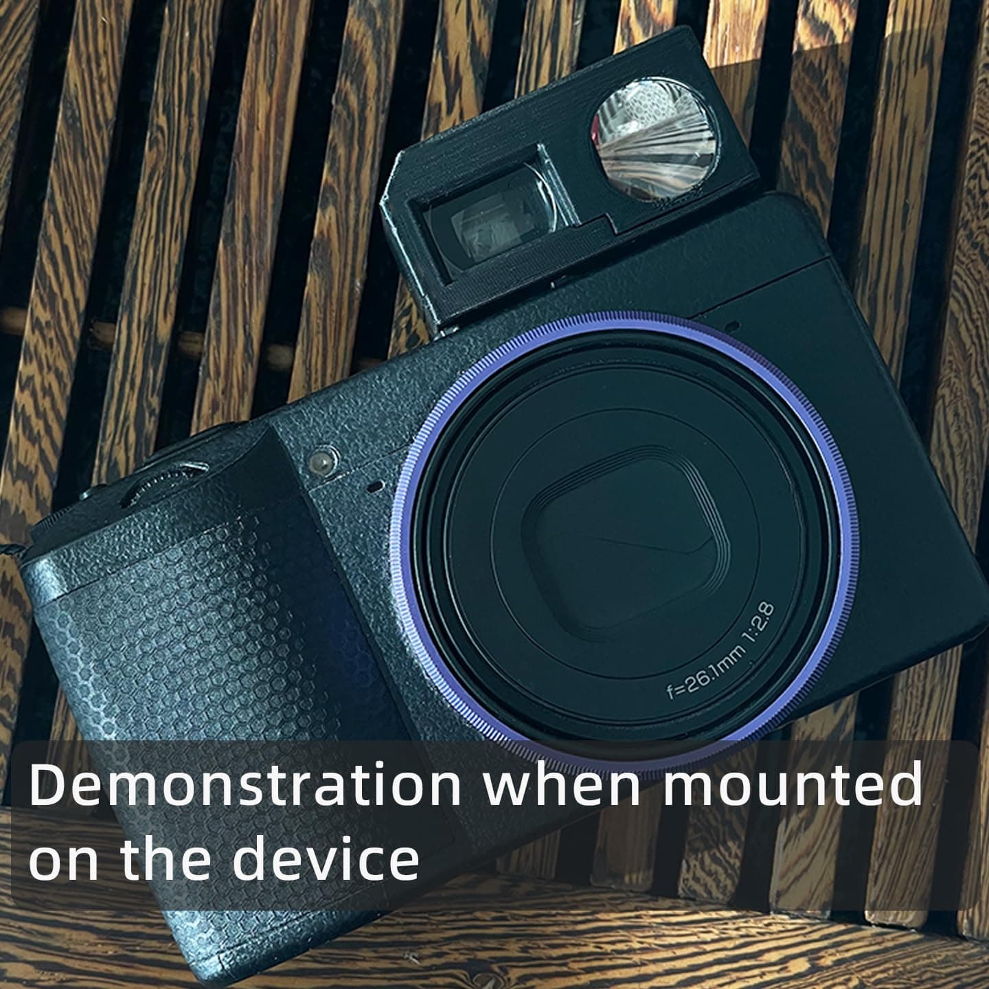 Compact camera viewfinder configured for waist-level and eye-level viewing